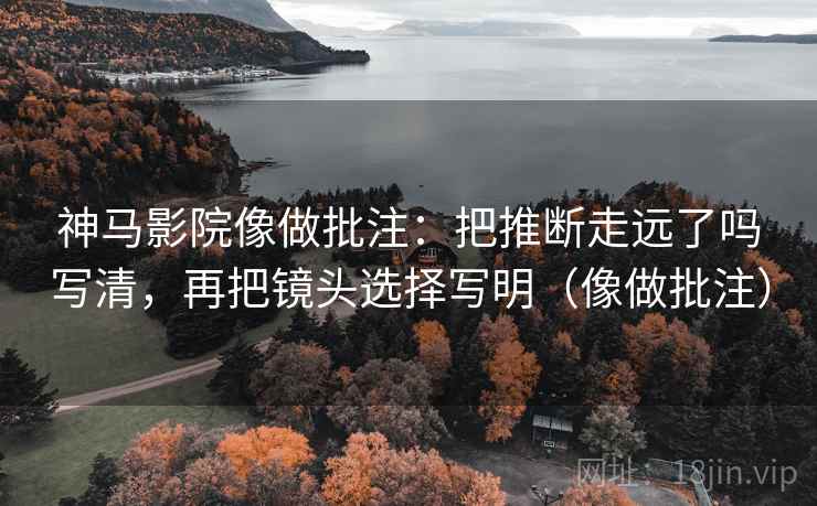神马影院像做批注:把推断走远了吗写清,再把镜头选择写明(像做批注) 第2张 神马影院像做批注:把推断走远了吗写清,再把镜头选择写明(像做批注) 第2张