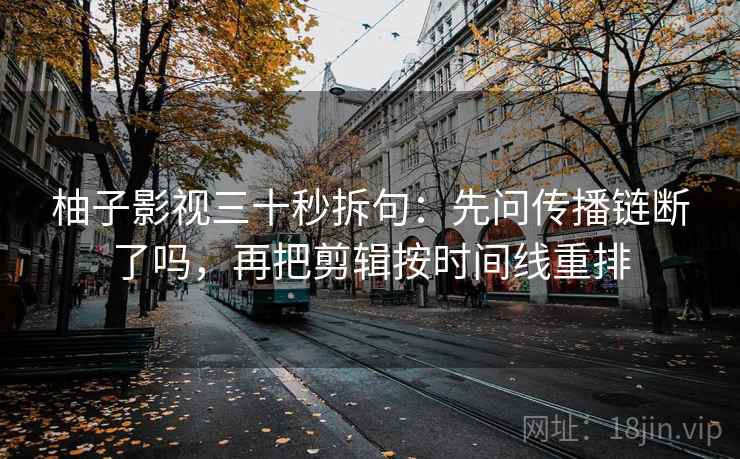 柚子影视三十秒拆句:先问传播链断了吗,再把剪辑按时间线重排 第2张 柚子影视三十秒拆句:先问传播链断了吗,再把剪辑按时间线重排 第2张