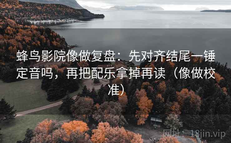 蜂鸟影院像做复盘：先对齐结尾一锤定音吗，再把配乐拿掉再读（像做校准）