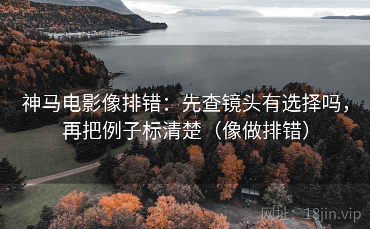 神马电影像排错：先查镜头有选择吗，再把例子标清楚（像做排错）